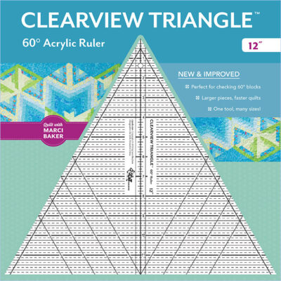 12″ Clearview Triangle™ 60° Acrylic Ruler