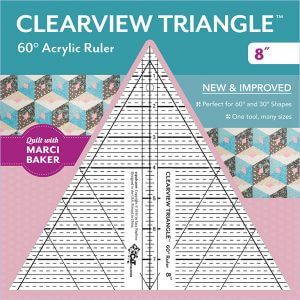 8″ Clearview Triangle™ 60° Acrylic Ruler