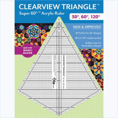 Clearview Triangle™ Super 60°™ Acrylic Ruler